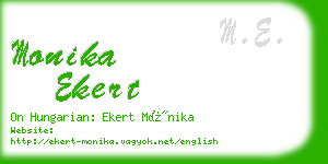 monika ekert business card